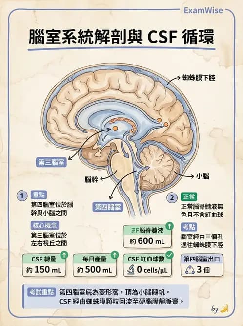 物治 - 中樞神經系統解剖 - AI 圖文解析預覽