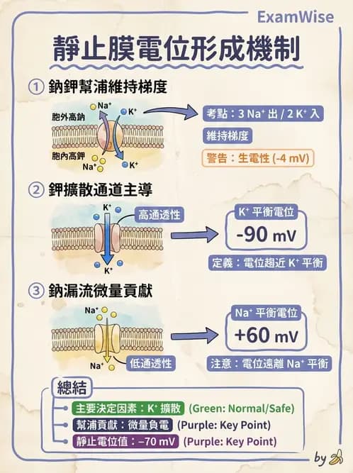 物治 - 神經系統生理 - AI 圖文解析預覽