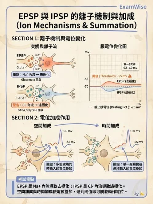 物治 - 神經系統生理 - AI 圖文解析預覽