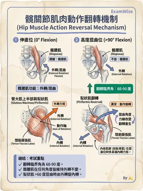 物治 - 髖關節肌動學與生物力學 - AI 圖文解析預覽