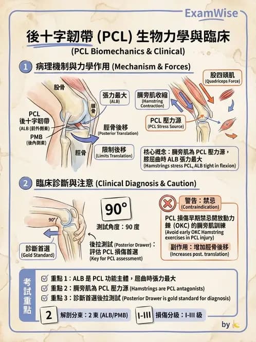 物治 - 膝關節肌動學與生物力學 - AI 圖文解析預覽