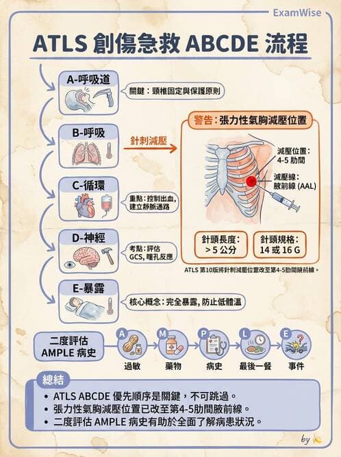專師 - 創傷初評與呼吸道 - AI 圖文解析預覽