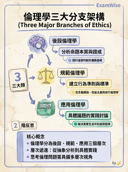 物治 - 倫理學理論與學派 - AI 圖文解析預覽