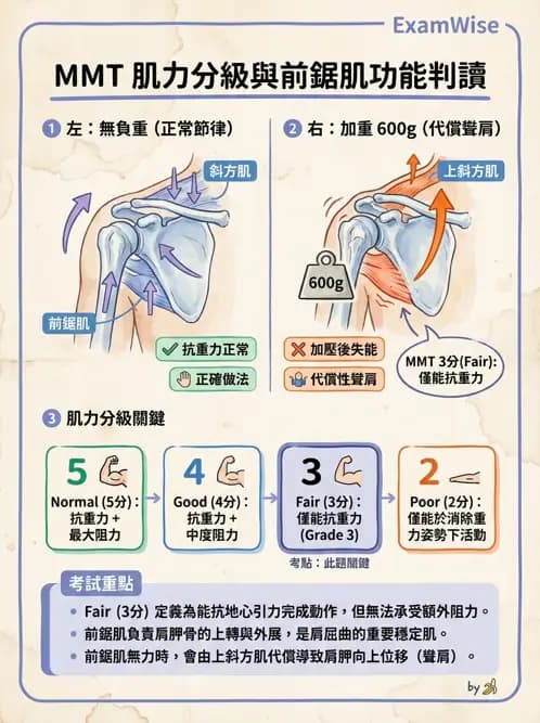 物治 - 上肢徒手肌力測試 - AI 圖文解析預覽