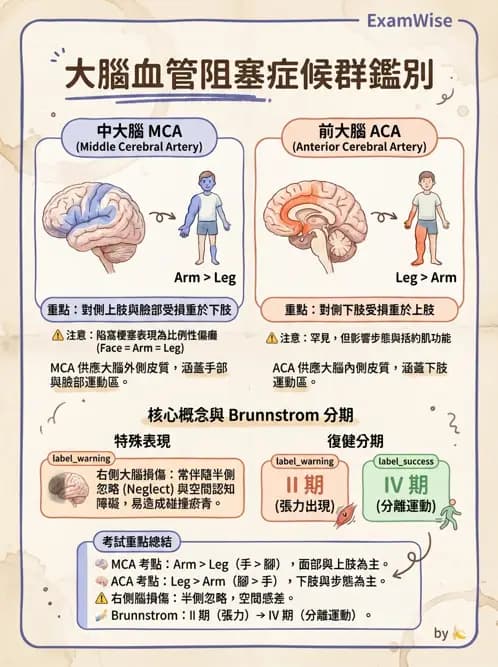 物治 - 腦中風病理與血管解剖 - AI 圖文解析預覽
