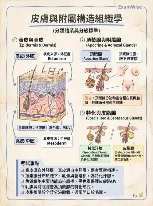 物治 - 內分泌與皮膚解剖 - AI 圖文解析預覽
