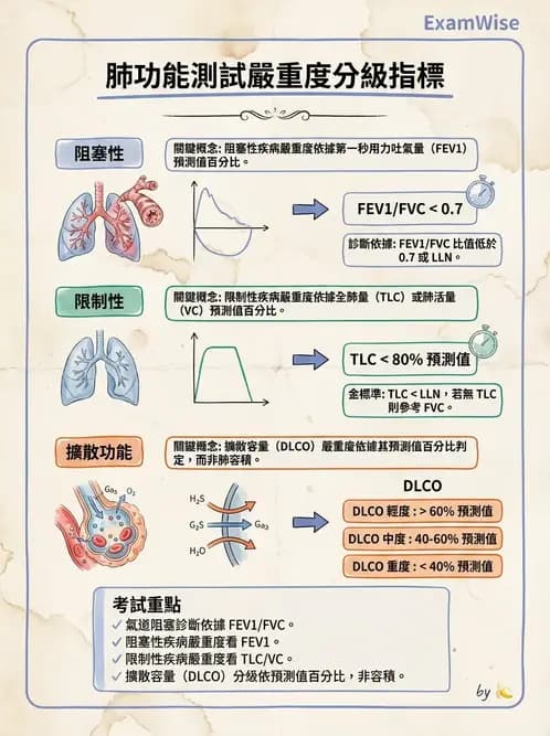 物治 - 肺功能測試與血氣體分析 - AI 圖文解析預覽