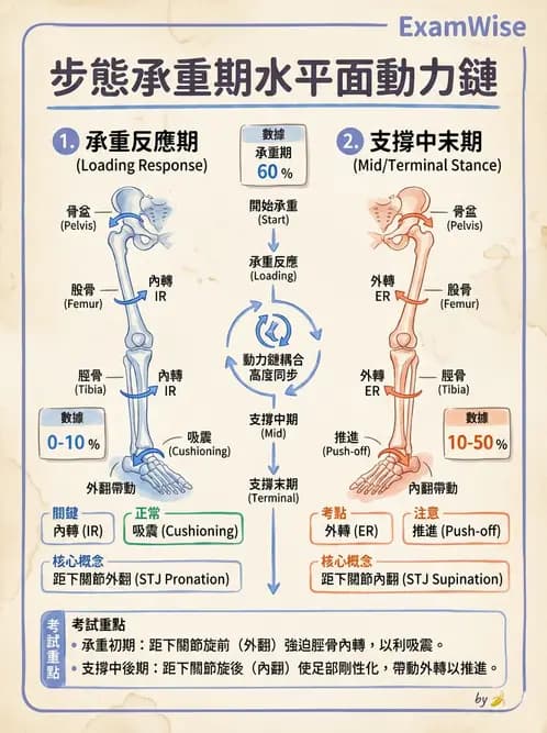 物治 - 步態週期與生物力學 - AI 圖文解析預覽