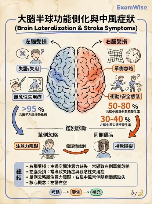 物治 - 腦中風感覺知覺與認知 - AI 圖文解析預覽