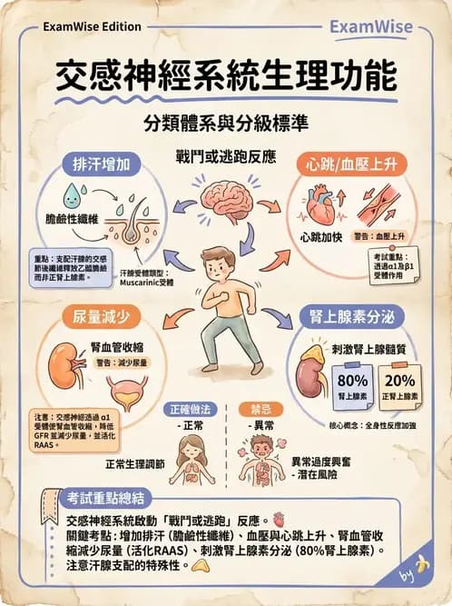 物治 - 神經系統生理 - AI 圖文解析預覽
