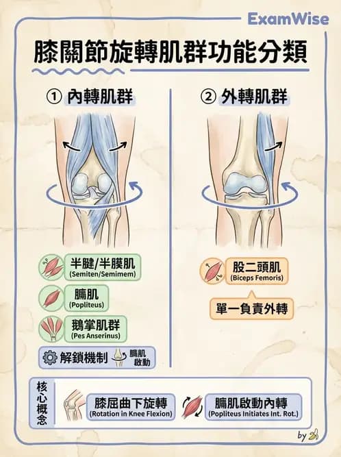 物治 - 膝關節肌動學與生物力學 - AI 圖文解析預覽
