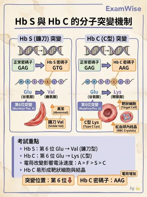 醫檢師 - 溶血性貧血與血色素病變 - AI 圖文解析預覽