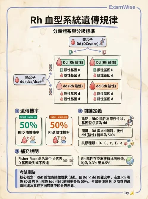 醫檢師 - 紅血球抗原與血型系統 - AI 圖文解析預覽