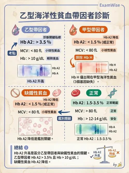 醫檢師 - 溶血性貧血與血色素病變 - AI 圖文解析預覽