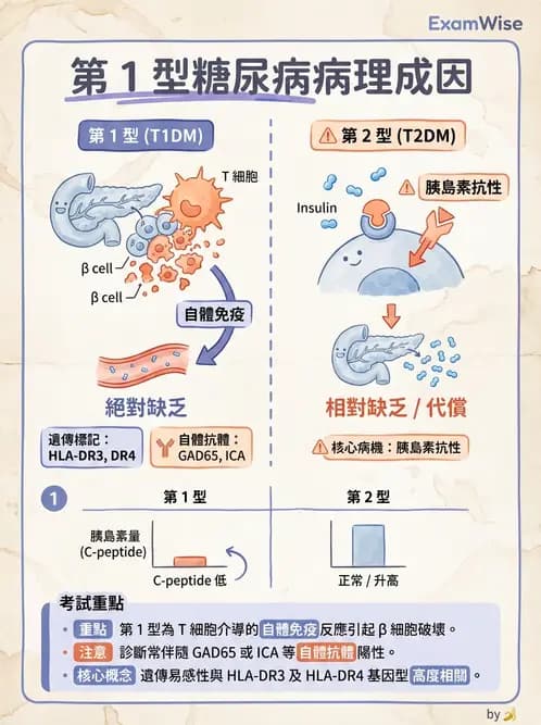 醫檢師 - 醣類代謝與糖尿病 - AI 圖文解析預覽