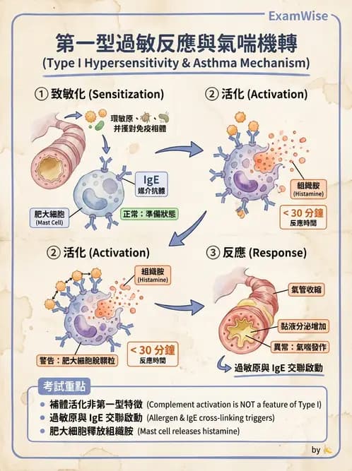 醫檢師 - 過敏反應及測試法 - AI 圖文解析預覽