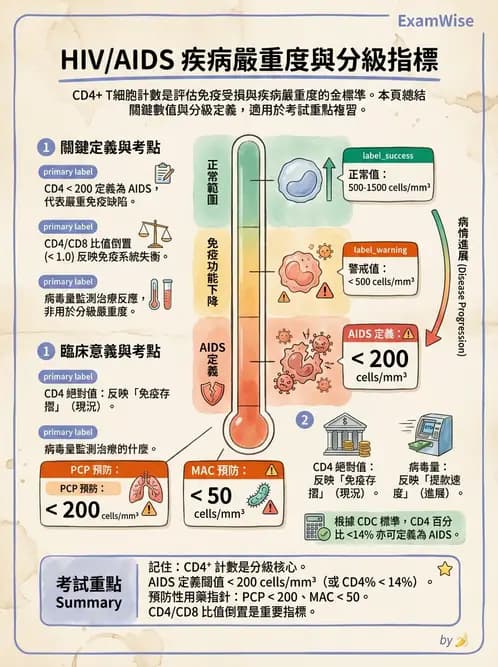 醫檢師 - 反轉錄病毒(HIV/HTLV) - AI 圖文解析預覽