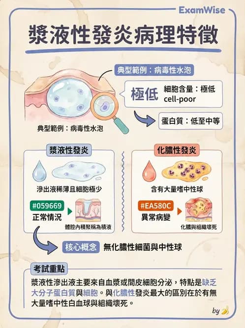 醫檢師 - 細胞傷害、發炎與修復 - AI 圖文解析預覽