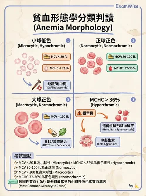 醫檢師 - 紅血球生理與形態 - AI 圖文解析預覽