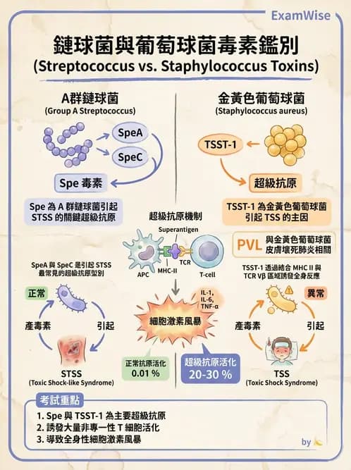 醫檢師 - 鏈球菌與其他革蘭氏陽性桿菌 - AI 圖文解析預覽