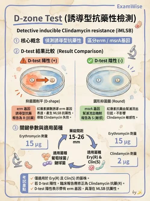 醫檢師 - 藥敏試驗方法 - AI 圖文解析預覽