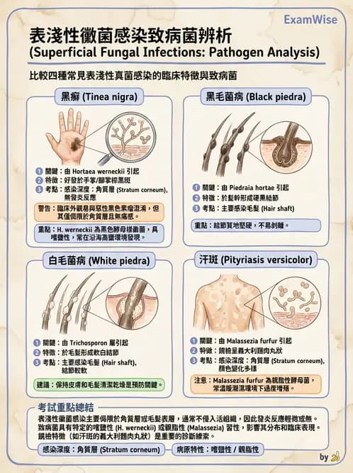 醫檢師 - 皮膚與皮下真菌感染 - AI 圖文解析預覽