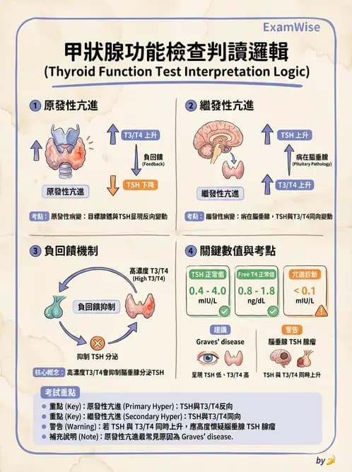 醫檢師 - 甲狀腺與垂體內分泌 - AI 圖文解析預覽
