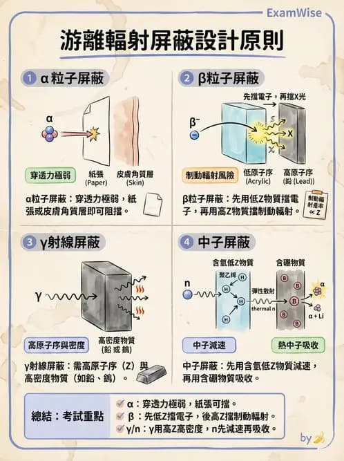 放射 - 屏蔽設計與材料選擇 - AI 圖文解析預覽