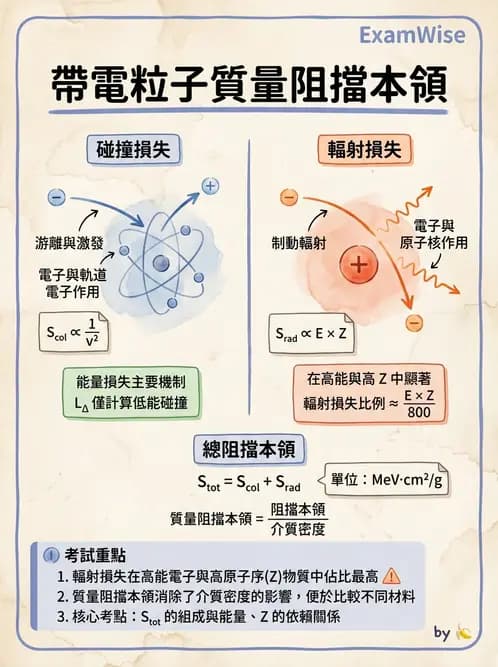 放射 - 帶電粒子與中子和物質作用 - AI 圖文解析預覽