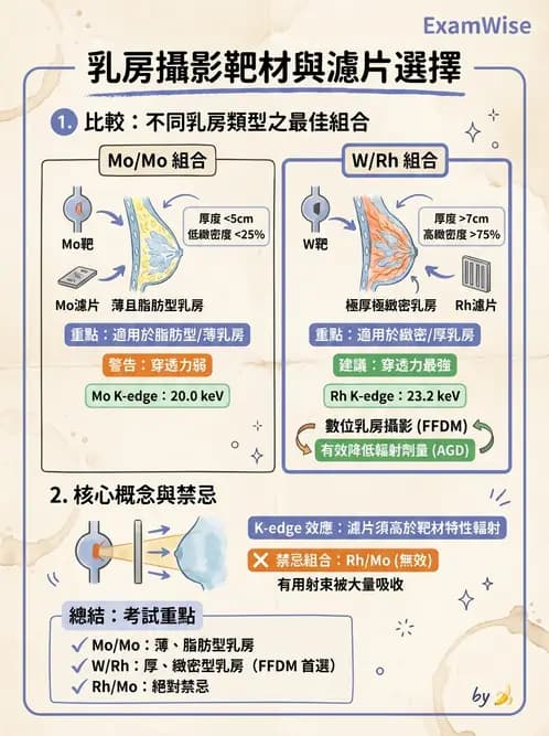 放射 - 乳房攝影裝置與影像品質 - AI 圖文解析預覽