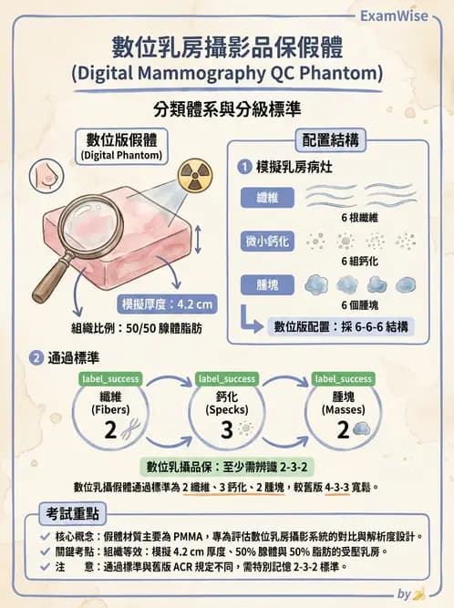 放射 - 乳房攝影裝置與影像品質 - AI 圖文解析預覽