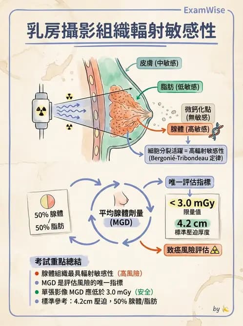 放射 - 乳房攝影裝置與影像品質 - AI 圖文解析預覽