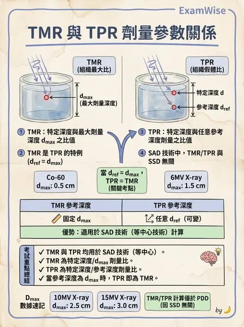 放射 - 劑量計算參數概念與轉換 - AI 圖文解析預覽