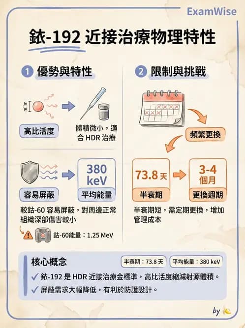 放射 - 近接治療射源物理與劑量計算 - AI 圖文解析預覽