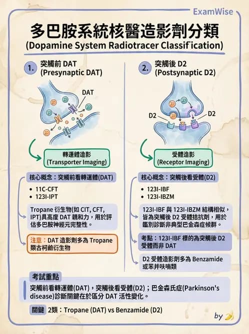 放射 - 腦部造影SPECT藥物 - AI 圖文解析預覽
