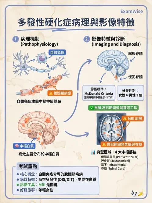 放射 - 大腦皮質與神經細胞 - AI 圖文解析預覽