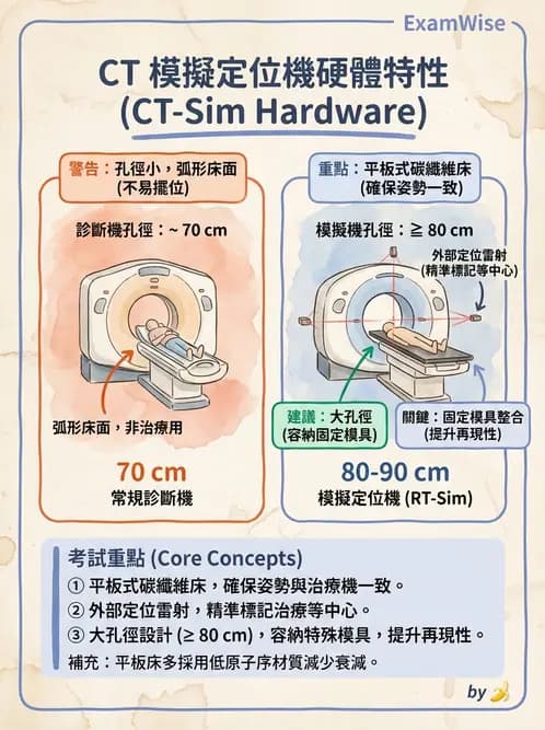 放射 - CT模擬攝影機與虛擬模擬定位 - AI 圖文解析預覽