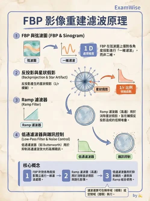 放射 - SPECT影像重建與濾波 - AI 圖文解析預覽