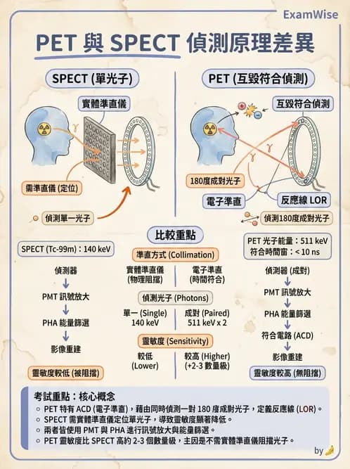 放射 - PET核種與儀器偵測原理 - AI 圖文解析預覽