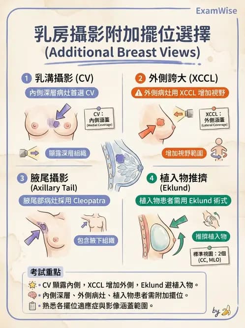 放射 - 乳房攝影與其他特殊檢查 - AI 圖文解析預覽