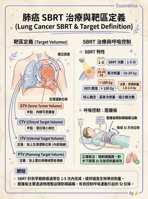 放射 - 立體定位軀體放射治療(SBRT) - AI 圖文解析預覽
