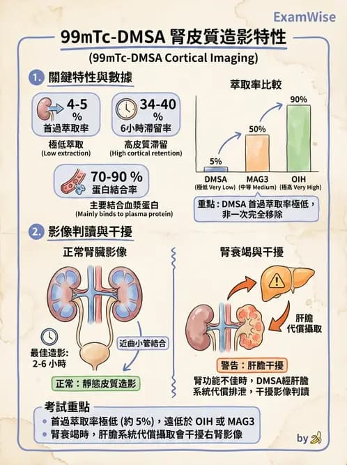 放射 - 腎臟造影SPECT藥物 - AI 圖文解析預覽