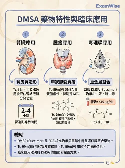 放射 - 腎臟造影SPECT藥物 - AI 圖文解析預覽