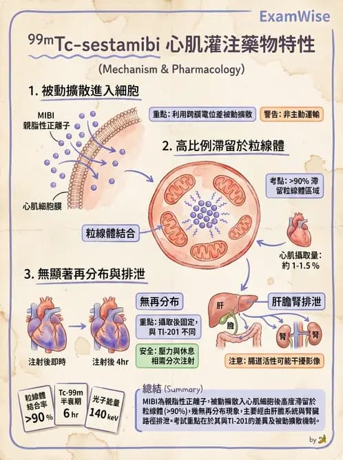 放射 - 心肌造影SPECT藥物 - AI 圖文解析預覽