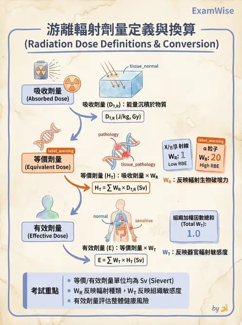 放射 - 輻射防護劑量量 - AI 圖文解析預覽