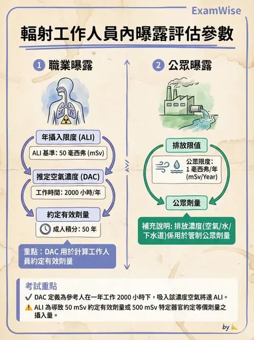 放射 - 劑量標準與防護原則 - AI 圖文解析預覽