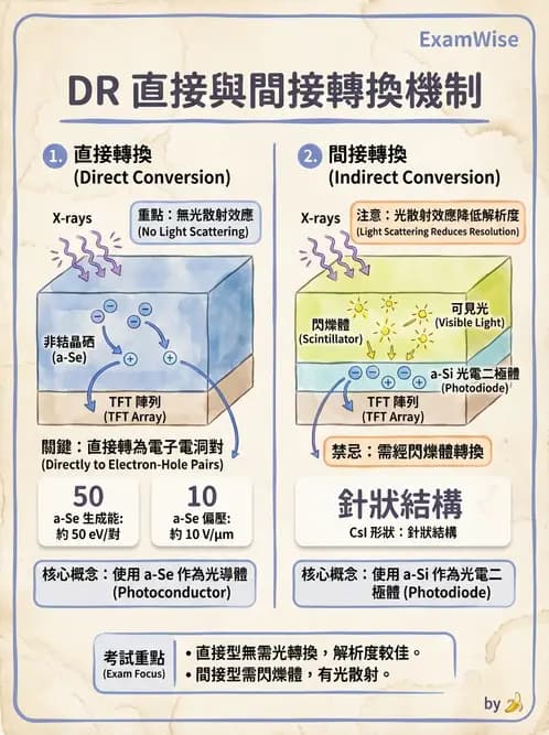 放射 - 數位放射攝影(DR)偵測器與影像品質 - AI 圖文解析預覽