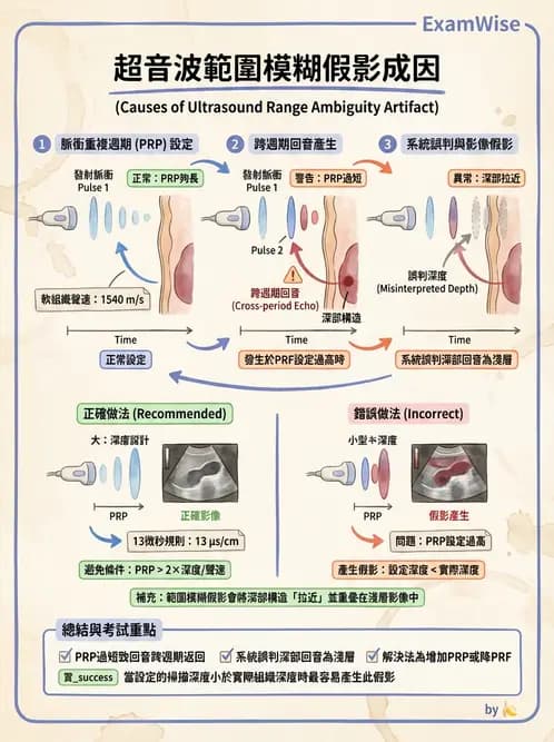 放射 - 超音波進階成像與假影 - AI 圖文解析預覽