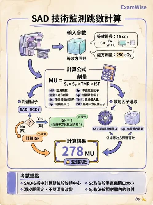 放射 - MU與治療時間計算 - AI 圖文解析預覽
