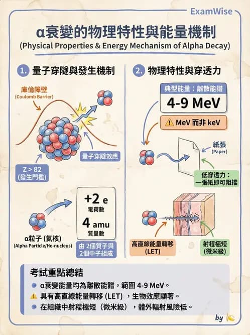 放射 - 放射性蛻變模式 - AI 圖文解析預覽